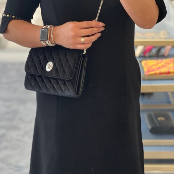 Versace Velvet+Lamb Leather Crossbody NWT! With COA - Picture 10 of 11